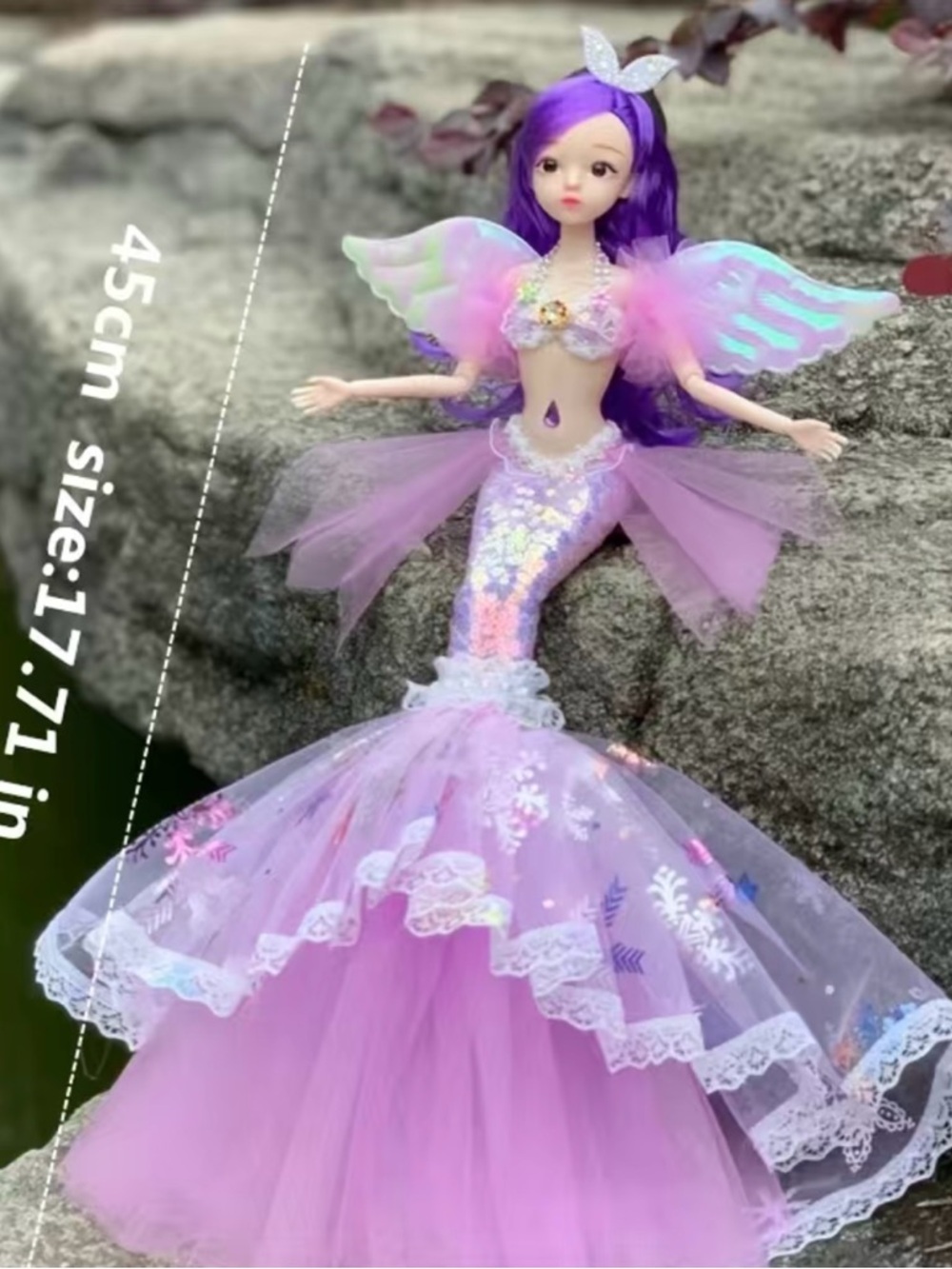 Fantasy Mermaid Princess Doll - Pink - Picture 2 of 8